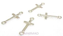 Zawieszka, łącznik krzyż 15x6mm - srebro 925