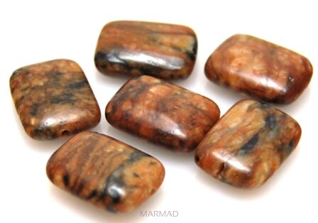 Jaspis tygrysi - prostokąt 18x13mm