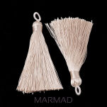 Chwost poliester- brudny róż- 8,5cm - 2