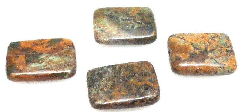 Jaspis impresja - prostokąt 18x13mm