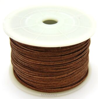 Sznurek do sutaszu - jasno brązowy - 2 metry