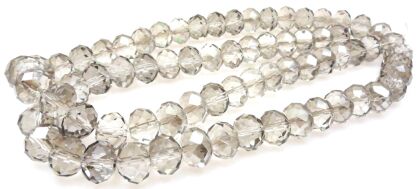 Kryształki fasetowane - oponka 12x8mm - grey