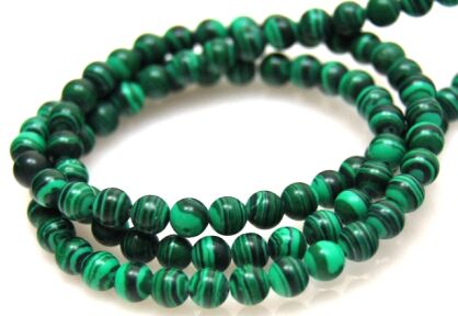 Malachit prasowany - kula 4mm