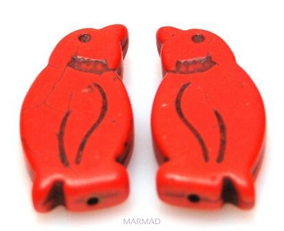 Howlit - pingwin 30x17mm - pomarańczowy