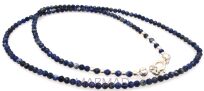 Naszyjnik lapis lazuli fasetowany kulki 2,5mm - srebro 925