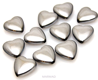 Hematyt srebrny - serce 10x10mm