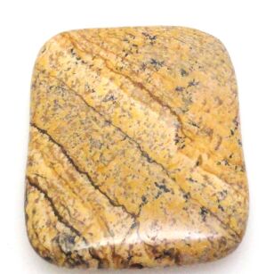 Jaspis obrazkowy - na wisior - prostokąt 40x30mm