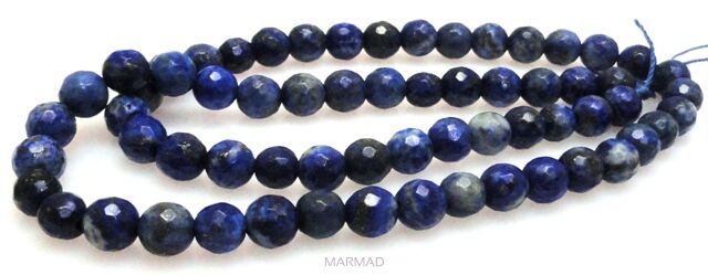 Lapis lazuli fasetowany - kula 6mm