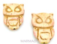 Howlit - sowa 30x20mm - kremowy