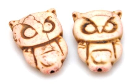 Howlit - sowa 30x20mm - kremowy