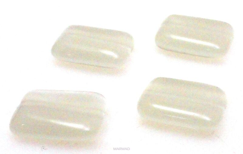 Uleksyt - prostokąt 13x10mm - jasno szary