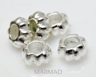 Oponka ozdobna 10x5mm - posrebrzana