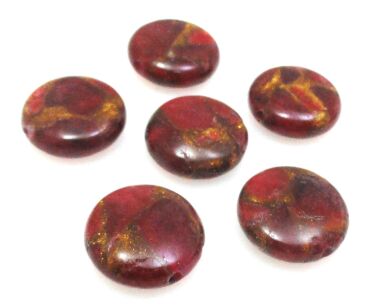 Kwarc z żywicą - moneta 12mm