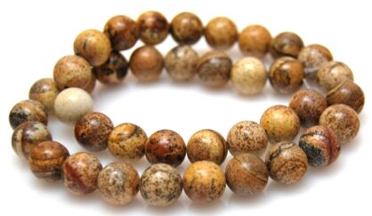 Jaspis obrazkowy - kula 10mm