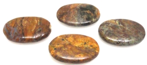 Jaspis impresja - owal 25x18mm - zestaw 4 sztuki - jakość B