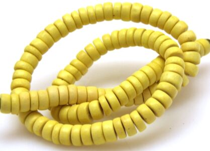 Kokos - talarki 8x3mm - cytrynowy