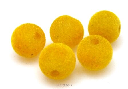 Kule welurowe 14mm - żółte