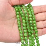 Jadeit Mashan- kula 6mm - zielony - 3