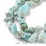 Amazonit - surowe kamienie z otworem - 3