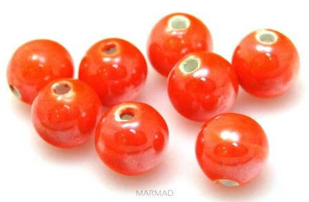 Ceramika - kula 12mm - pomarańczowa