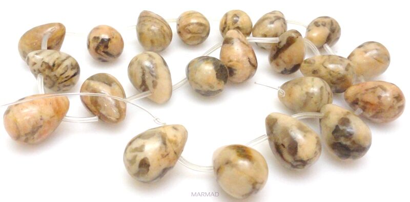 Jaspis tygrysi - kropla 18x13mm