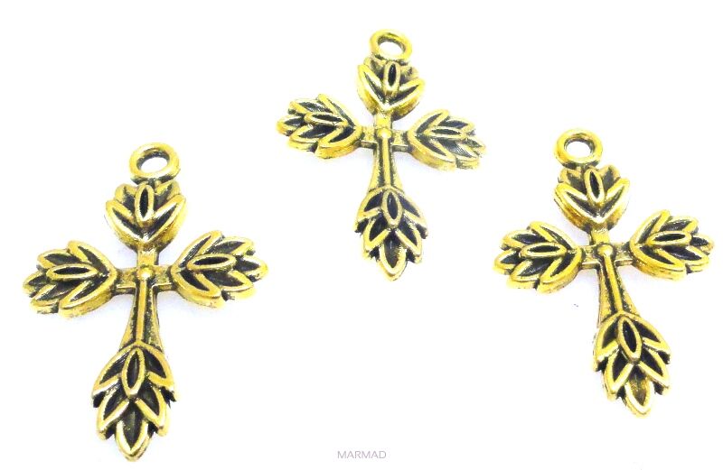 Zawieszka - ozdobny krzyż 25x16mm