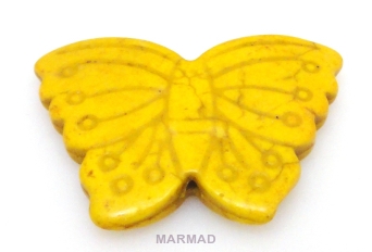Howlit - motyl żółty 40x30mm