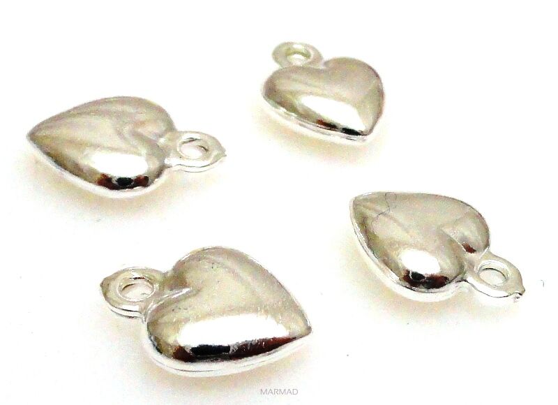 Zawieszka serce 11x8mm - srebro 925