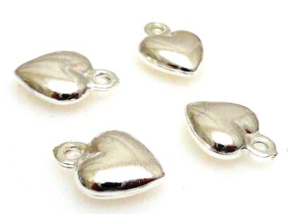 Zawieszka serce 11x8mm - srebro 925