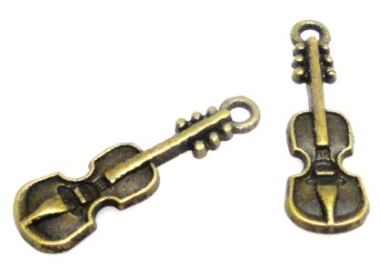 Zawieszka - viola 24x7mm - antyczny brąz