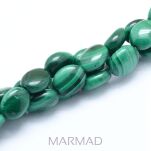 Malachit naturalny - owal- 8x6x3mm
