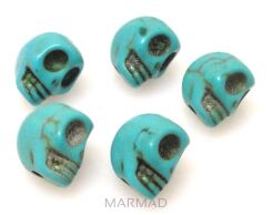 Howlit - czaszka 10x10mm - turkusowy