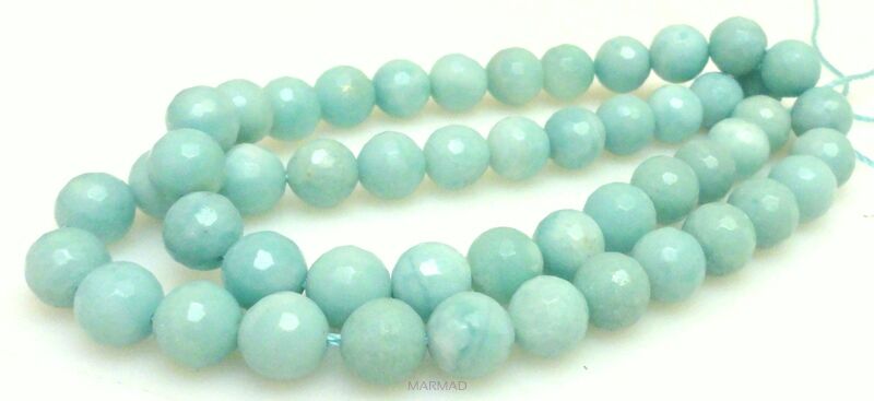Amazonit fasetowany - kula 8mm
