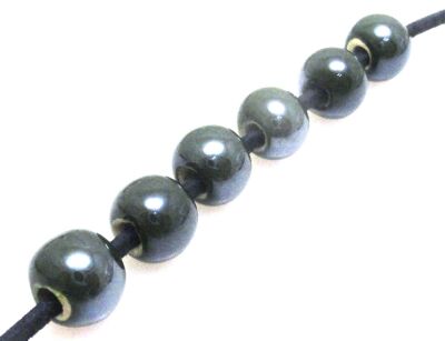 Ceramika - kula 8mm - ciemno zielona