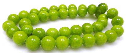 Jadeit Mashan - kule 10mm - zielony