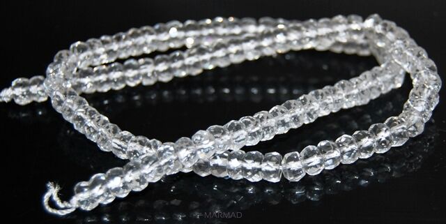 Kryształ górski fasetowany - drops 6x4mm