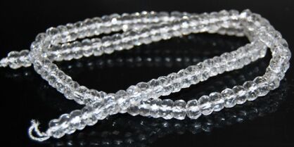 Kryształ górski fasetowany - drops 6x4mm