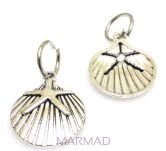 Zawieszka - muszla z ogniwkiem 22x18mm
