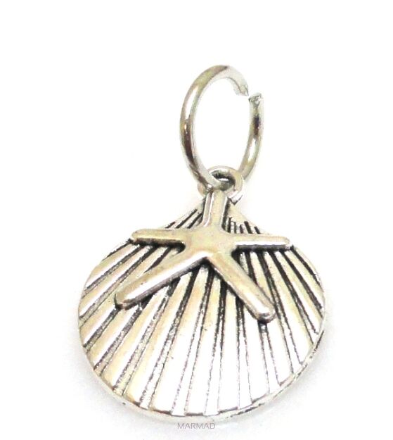 Zawieszka - muszla z ogniwkiem 22x18mm