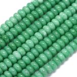 Jadeit malezyjski zielony -awenturynowy- oponka 10x6mm - 2