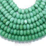 Jadeit malezyjski zielony -awenturynowy- oponka 10x6mm - 3