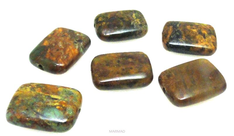 Jaspis Impresja - prostokąt 16x12mm