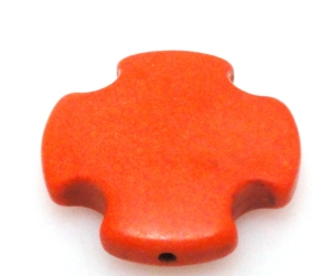 Howlit - krzyż 25x25mm - pomarańczowy