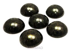 Kaboszon - moneta 10mm - kolor bardzo ciemno zielony - Preciosa