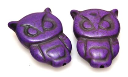 Howlit - sowa 30x20mm - fioletowy