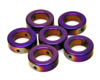 Hematyt fioletowy - kółka 12mm