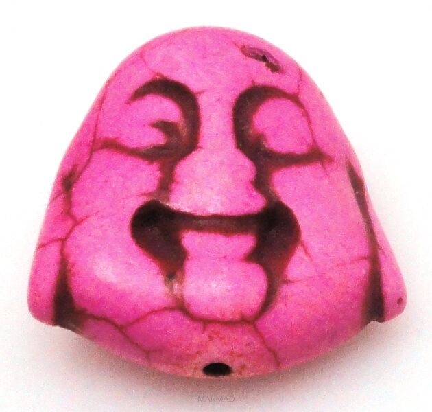 Howlit różowy - na wisior - głowa Buddy 30x25mm