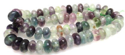 Fluoryt oponki 10x6mm - sznur 40cm