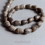 Krzemień pasiasty łza- 10x14mm - 2