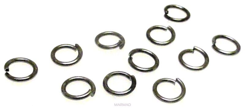 Kółeczka-ogniwka cięte 5mm - grafitowe